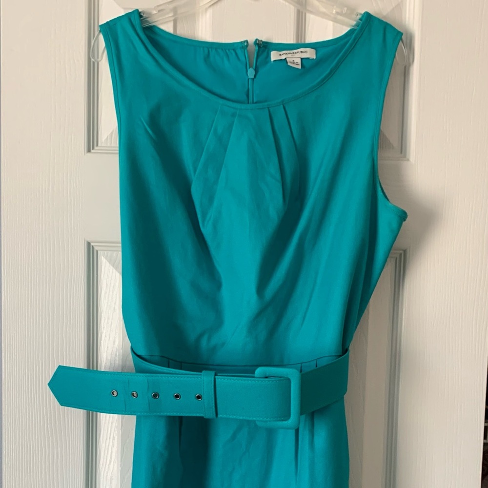 Banana Republic Factory, knee length, blue dress, size 8
